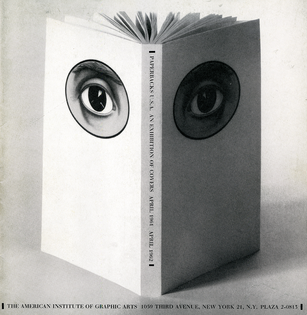 Open book with eyes on front and back covers